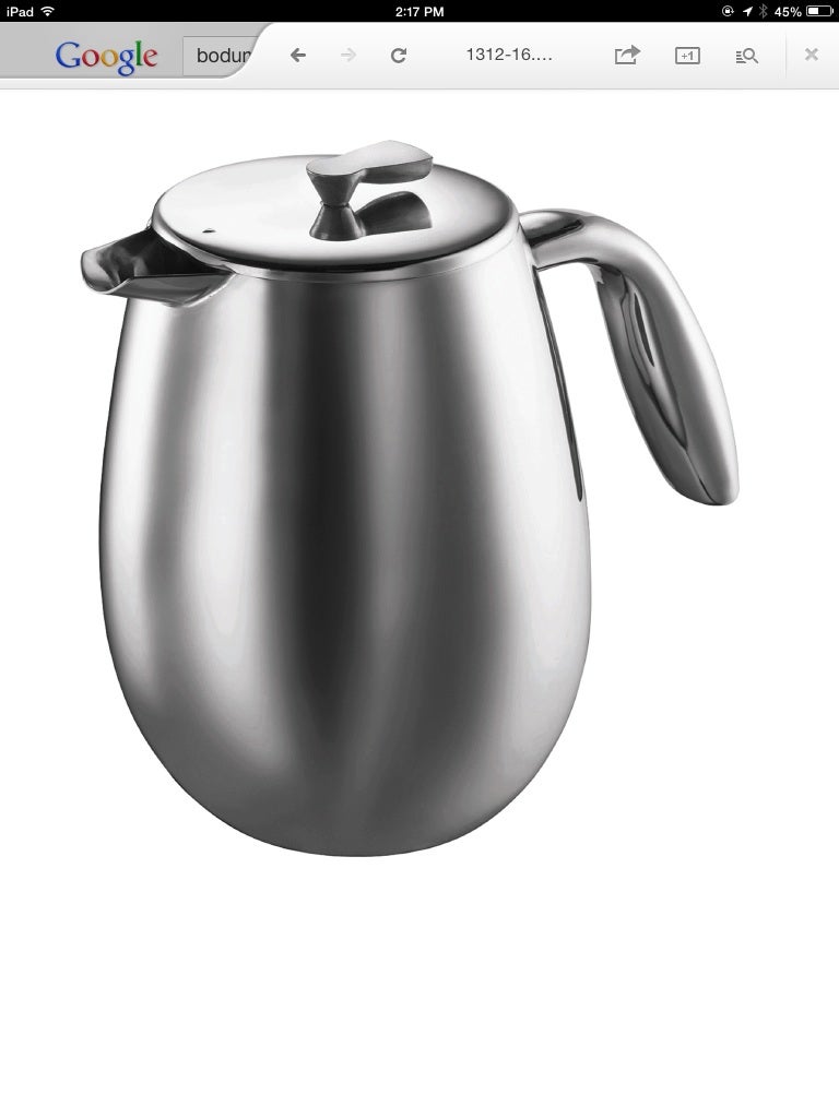 French press Bodum coffee maker Treasure Coast Coffee